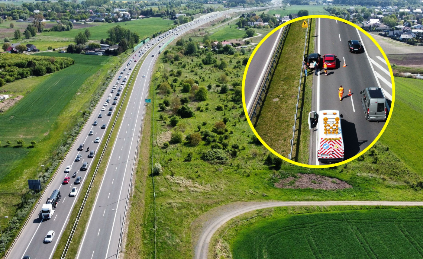 Kolejny wypadek na S3. Korek ma kilkanaście kilometrów długości