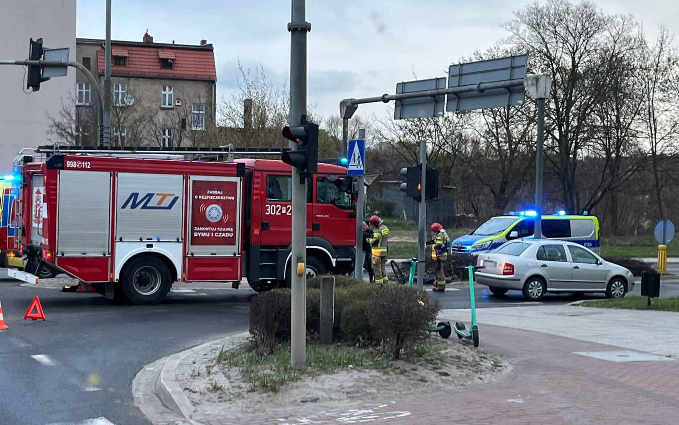 Gorzów: Kierująca skodą potraciła pijanego rowerzystę