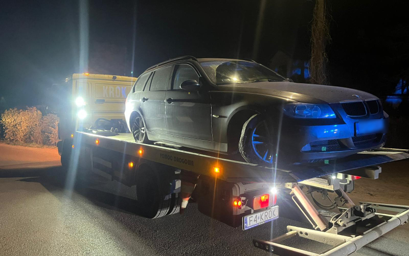 Pijany kierowca BMW zatrzymany w Karninie