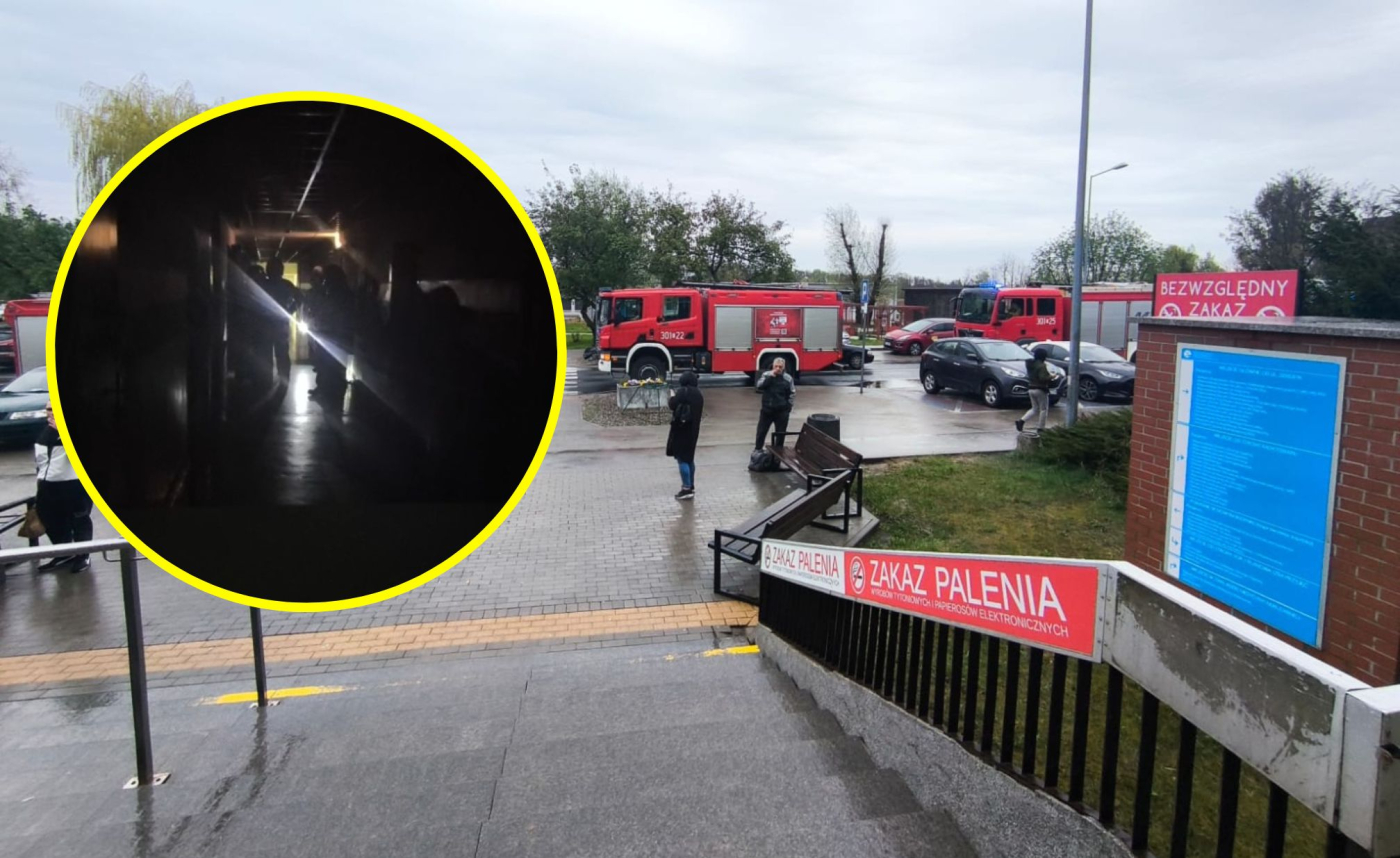 Pożar w szpitalu na Dekerta. Zarządzono ewakuację