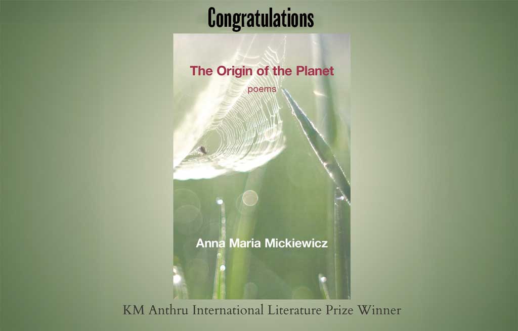 Anna Maria Mickiewicz laureatką K.M. Anthru International Literary Prize w Indiach