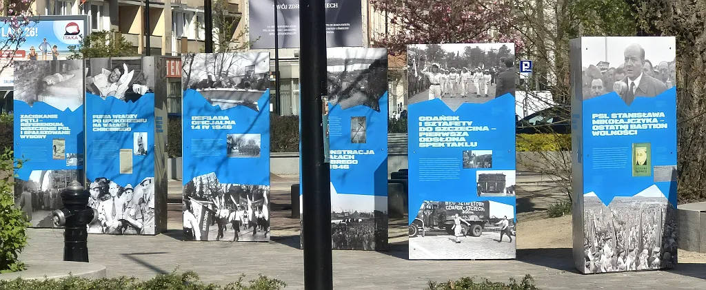 Szczeciński kwiecień 1946 – Wystawa przygotowana przez szczeciński oddział IPN na placu Zgody