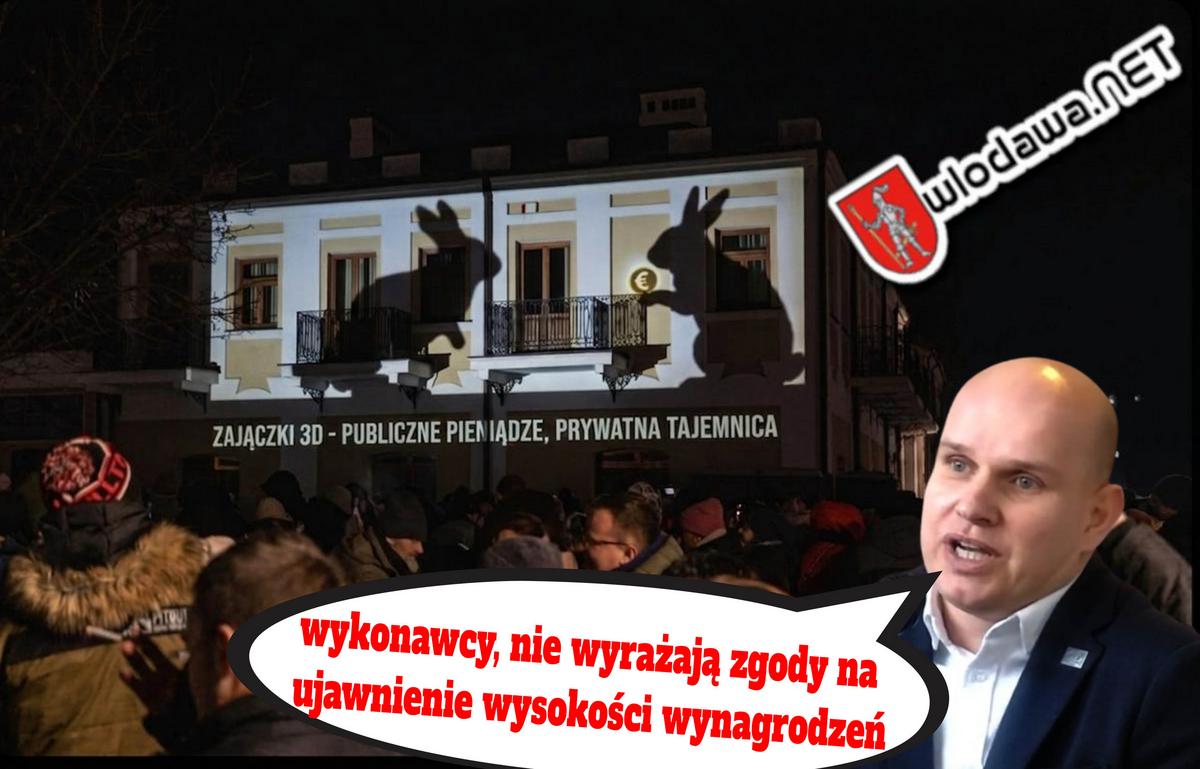Włodawa: Zajączki 3D na elewacji Czworoboku. Publiczne pieniądze i prywatna tajemnica /wideo/