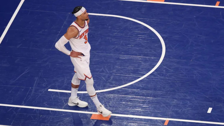 Josh Hart okazuje frustrację z powodu niedawnej serii porażek drużyny New York Knicks. C Martin Magsino