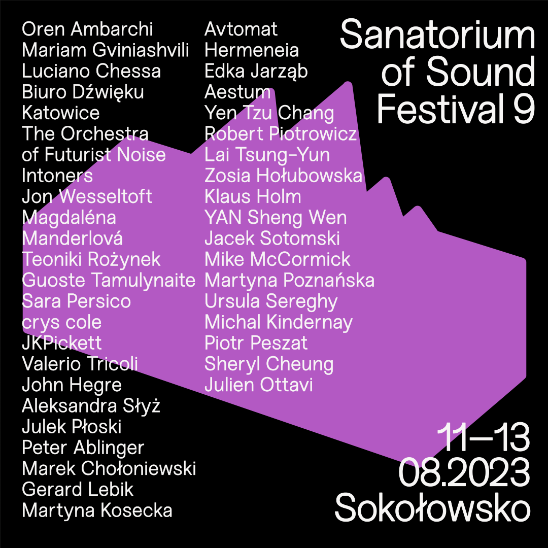 Czas. Futuryzm. Rewizje to motyw 9. edycji Sanatorium Dźwięku. 